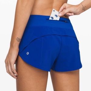Blue Lululemon Speed Up Shorts LR